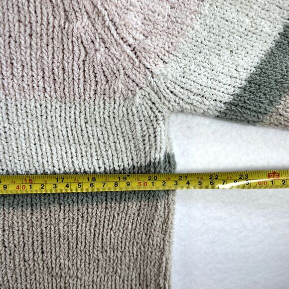 Claudia D. Pullover Sweater Women's L Grandma, Granny, Cottage, Fluffy Striped - Picture 6 of 6